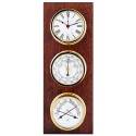 ESTACIÓN METEOROLÓGICA 3 RELOJES MADERA