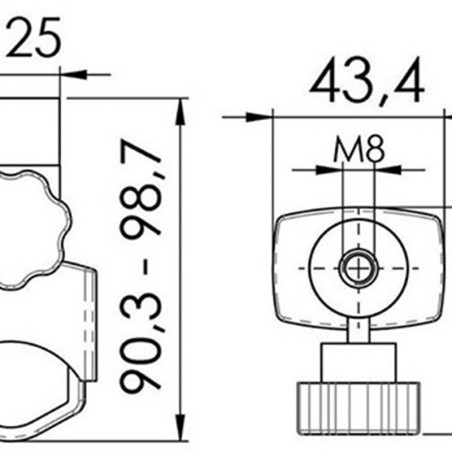 SOPORTE PARA MONTAJE EN PULPITO DE FOCOS