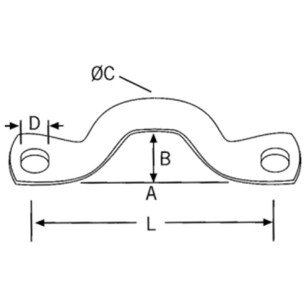 PASACABO BASE ABINOXLAR54 MM
