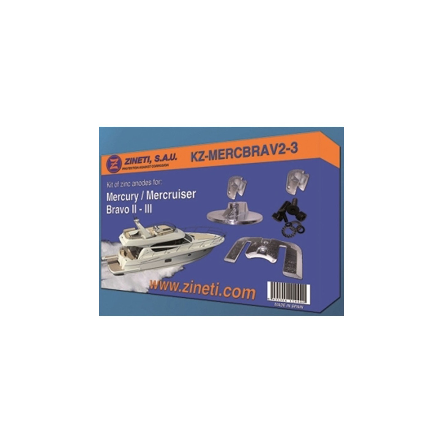 KIT ANODOS MERCURYMERCBRAVO II-III