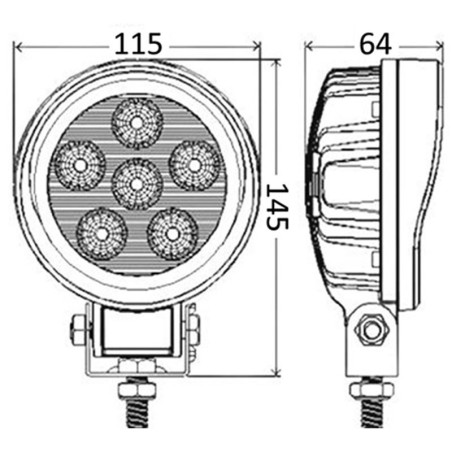 FOCO AJUSTABLE DE LEDS 18W