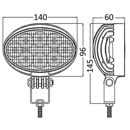 FOCO AJUSTABLE DE LEDS 40W