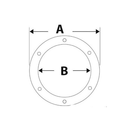 ESCOTILLA DE INSPECCIÓN 127 MM BLANCA